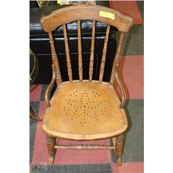 MEDIUM SIZE VINTAGE ROCKING CHAIR