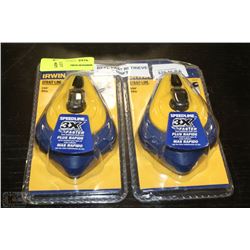 PAIR OF 100' STRAIGHT CHALK LINES