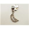 Image 1 : #29-14K GOLD DIAMOND CRESCENT MOON PENDANT