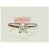 Image 1 : #30-14K WHITE GOLD DIAMOND SOLITAIRE RING SIZE 6