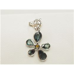 #34-14K W/GOLD ALEXANDRITE & DIAMOND PENDANT