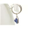Image 4 : #36-14K W/GOLD TANZANITE &DIAMOND EARRINGS