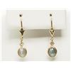Image 1 : #38-14K Y/GOLD ALEXANDRITE & DIAMOND EARRINGS