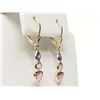 Image 2 : #45-14K Y/GOLD FANCY COLOUR SAPPHIRE EARRINGS