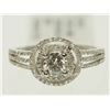 Image 1 : #50-14K WHITE GOLD DIAMOND RING SIZE 6.5