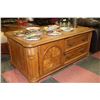 Image 1 : OAK TONE COFFEE TABLE WITH DRAWERS