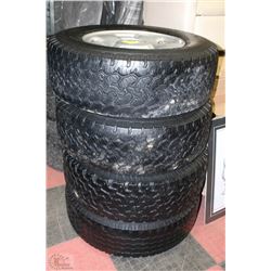 LOT OF 4 BFGOODRICH WHEELS &TIRES 265/70R17