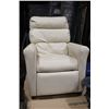 Image 1 : CHILDRENS WHITE LEATHERETTE RECLINING CHAIR
