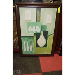 SHOWHOME WOOD FRAMED ACCENT PICTURE