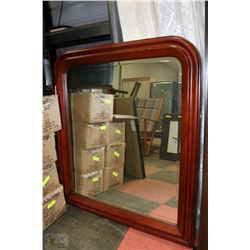 WOOD FRAMED DRESSER MIRROR