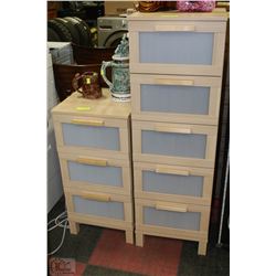 PAIR OF OFFICE CABINETS