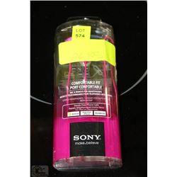 NEW SONY EARBUD HEADPHNES ON CHOICE : PINK