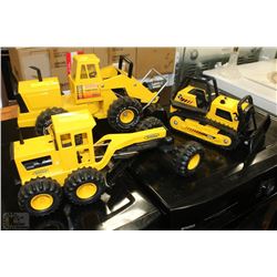 COLLECTION OF 3 METAL TONKA TRUCKS