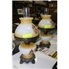 Image 1 : PAIR OF ESTATE HANDPAINTED LAMPS