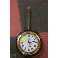 DOUBLE SIDED MERCHANT CLOCK LONDON 19TH CENTURY