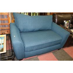 BLUE FABRIC LOVE SEAT