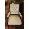 Image 1 : CAPTAINS UPHOLSTERED AND WOODEN CHAIR