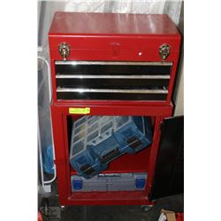 ROLLABLE MINI TOOL BOX WITH TWO TOOL HARD CASE