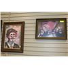 Image 1 : 2 CLOWN PICTURES EACH PICTURE IS 15"X23" APPROX.