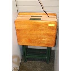 SET OF 4 TV TRAYS