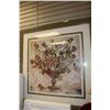 Image 1 : FRAMED SHOWHOME FLOWER PRINT 47"X47"