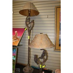 PAIR OF ASHLEY FURNITURE PARROT LAMPS