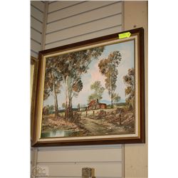 SIGNED FRAMED PAINTING 24"X28"