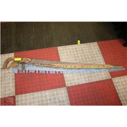 HANDPAINTED VINTAGE SAW