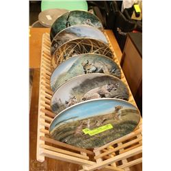 6 PLATE NATURE'S PLAYMATES WILDLIFE SET