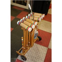 CROQUET SET WITH STAND