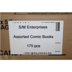 CASE OF APPROX 175 ASSORTED COMIC BOOKS AS THEY