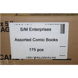 CASE OF APPROX 175 ASSORTED COMIC BOOKS AS THEY