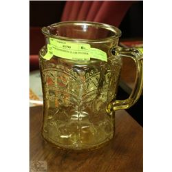 LARGE DEPRESSION GLASS PITCHER