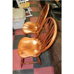 LOT OF 6 WOODEN CHAIRS