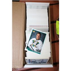 BOX OF UPPERDECK HOCKEY CARDS