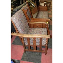 SOFA WITH STORAGE  AND CHAIR SET (BOTH TURN INTO