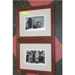 LOT OF 2 FRAMED PHOTO PICTURE FRAMES