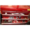 Image 1 : LARGE SIZE RED TOOLBOX WITH CONTENTS