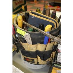 5 GALLON TOOL BUCKET WITH HAND TOOLS ,SETS & MORE