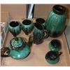 Image 1 : LOT OF 8 BLUE MOUNTAIN POTTERY INCL TEA POT, CUPS,