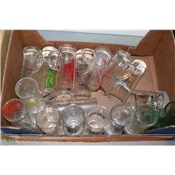 BOX OF VARIOUS SHOOTER GLASSES