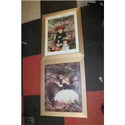 PAIR OF FRAMED RENIOR PRINTS