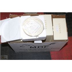 LOT OF 8 LENNOX FINE IVORY & 24KT GOLD FRAMES