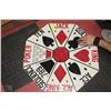 Image 1 : A VINTAGE POKER TYPE GAME BOARD