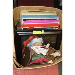 FRAMED SANTA CLAUS "BELIEVE" BY SUSAN COMISH &