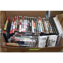 A BOX WITH 32 PLAY STATION 2 AND PLAY STATION 3