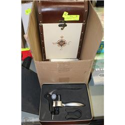 NEW WINE BOTTLE OPENER AND WINE CARRY CASE