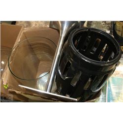 LARGE SET OF 4 CANDLE HOLDERS