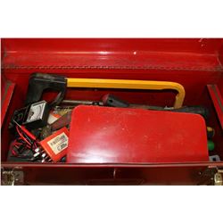 BRENTWOOD METAL TOOL BOX WITH TOOLS