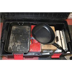 JOBSITE WORK BOX WITH ASSORTED CONTENTS